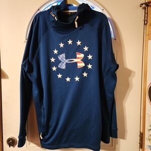 Under Armour Men's Blue Hoodie with Star Graphic